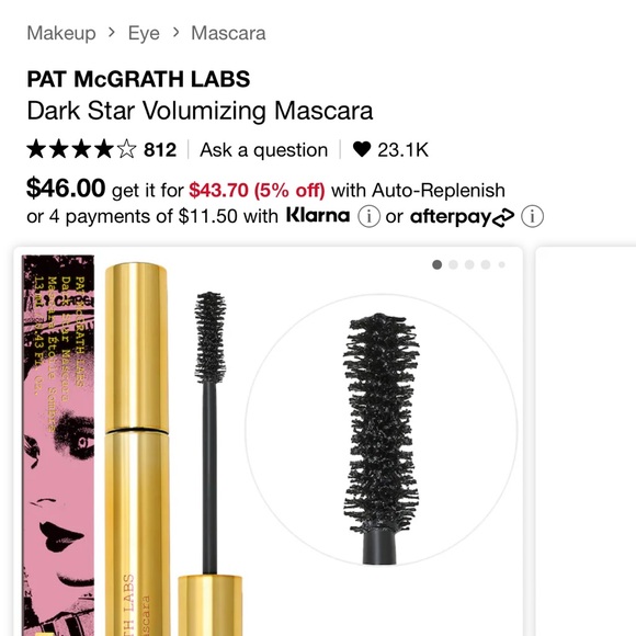 PAT McGRATH LABS Dark Star Volumizing Mascara NEW IN BOX - Picture 4 of 4